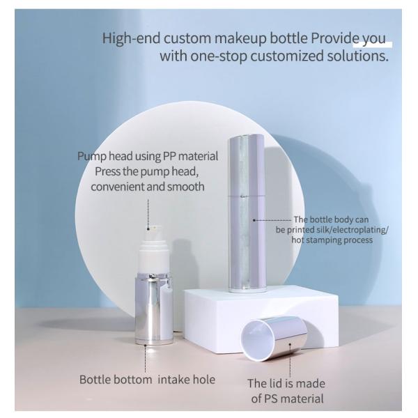 15 ml 30 ml Botellas de rociador de lujo, frascos de crema Embalaje cosmético