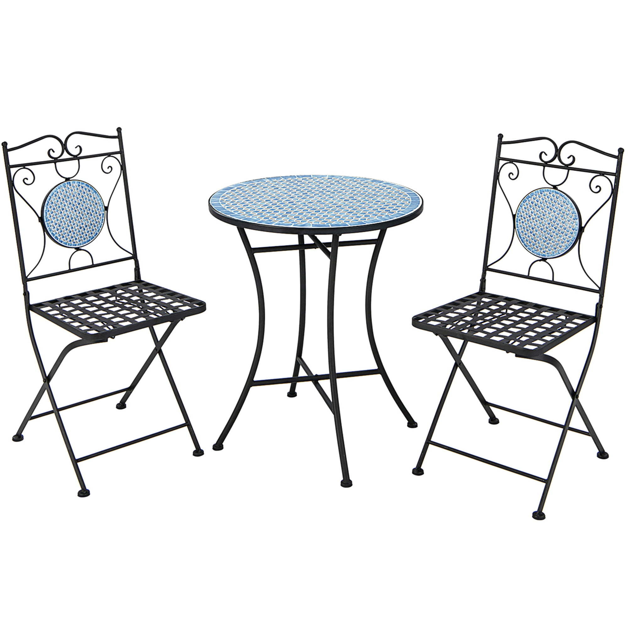 Upgrade Your Outdoor Decor with AJUNION All Weather Bistro Set Table Size Dia24 x H28