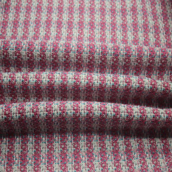 New Design Cheap 100 Polyester Tweed Embroidery Fabric for  Winter Women's Coat Clothing