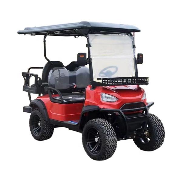 Electric Powered 2+2 Seater Golf Carts Buggy With Off Road Tyres New Design