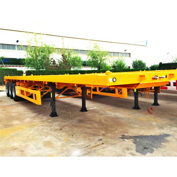40 Foot Flatbed Trailer, 40 Tons Flatbed Truck Trailer With Twist Lock