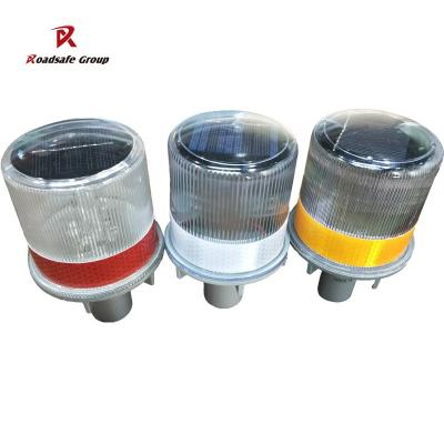 Solar Powered LED Roadside Safety Lights Traffic Warning Signal Light For Traffic Cone