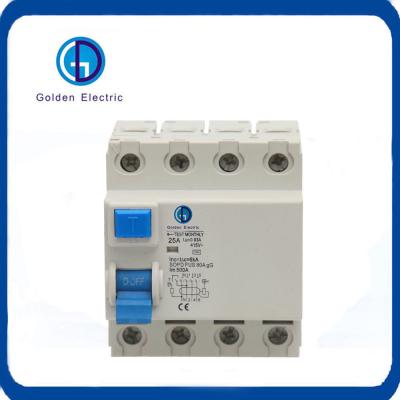Circuit Breaker 2p 4p 10mA 30mA 100mA RCCB RCD AC240V 415V Differential Breaker