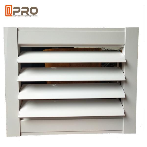 Horizontal Vertical Aluminum Aerofoil Sunshade Shutter Louver Adjust Light Function