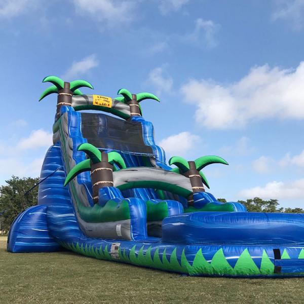 18ft Tropical Fiesta Breeze Water Slides Commercial Grade Inflatable Water