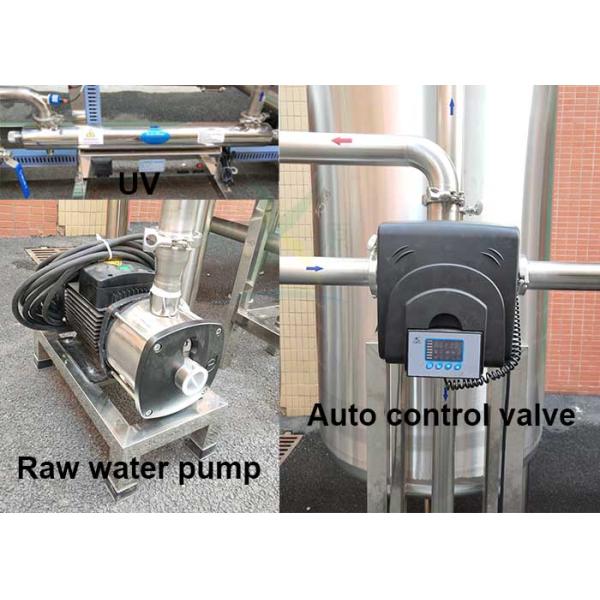 5000LPH Water Softener System Two Stage One Work One Standby Auto SS RO Water Purifier