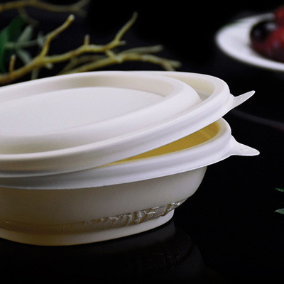 1200ML Biodegradable Takeaway Boxes 138*138*38mm Cornstarch Food Containers