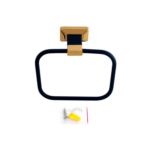 Продукты для ванной комнаты Стены - монтированный квадратный полотенце кольцо латуни материал ванной комнаты