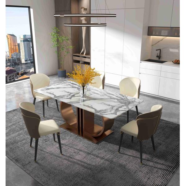 SUS 12 Foot Light Luxury Modern Dining Tables Dining Room Furniture