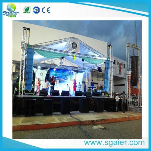 Party Led Screen Truss , Aluminum Truss Roof Systems Ce / Tuv Certificated