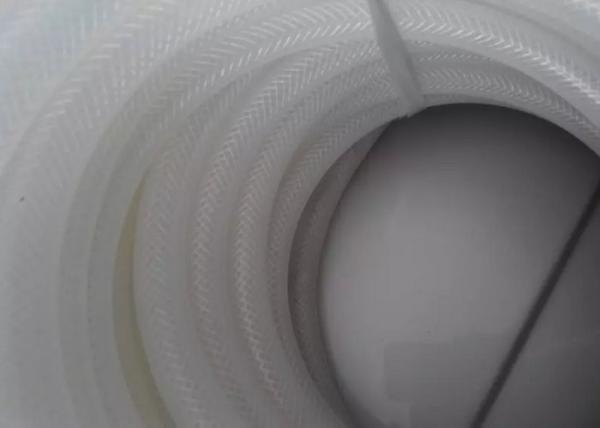 Tubería de la goma de silicona de la trenza del poliéster, categoría alimenticia flexible de la manguera del silicón sin el olor