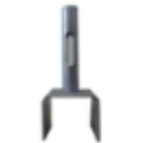 Q235 Silver Scaffolding Prop Fork Head Formwork Prop Sleeve With Nut