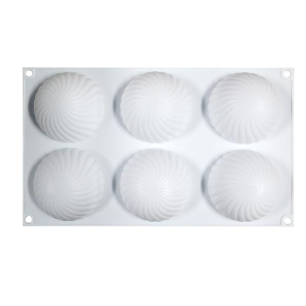 Handmade Decorative Silicone Cake Mold 6 Cavities Custom Logo LFGB Approved