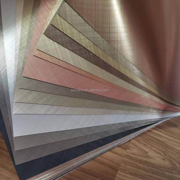 PVC Silver Metallic Wallpaper Peel And Stick Stainless Steel Contact Paper For Appliances