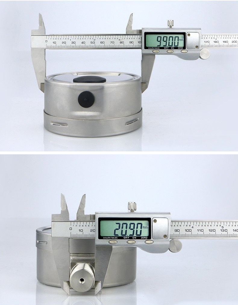 Precision 1.6%.2.5% Radial Manometer 304 Stainless Steel Pressure Gauge for Industrial