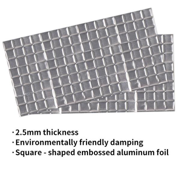 2.5 мм автомобильный квадратный рельефный редуктор вибрации / Автомобильная звуковая и тепловая изоляция