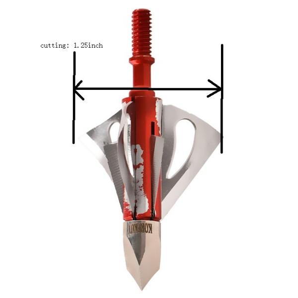 Archery Broadhead Talon ODM красный Spintite малиновый наклоняет 100grain 3blade