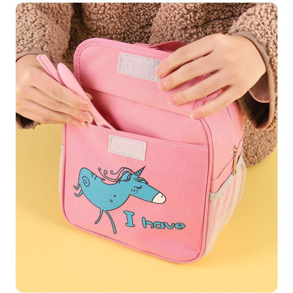 Insulated Bag for Kids Portable Handle Cute Lunch Box Bag OEM/ODM Acceptable