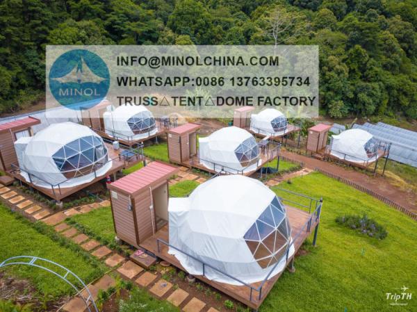 Latest Design Luxury Small Geodesic Dome Tent 6m And 8m For House Hotel