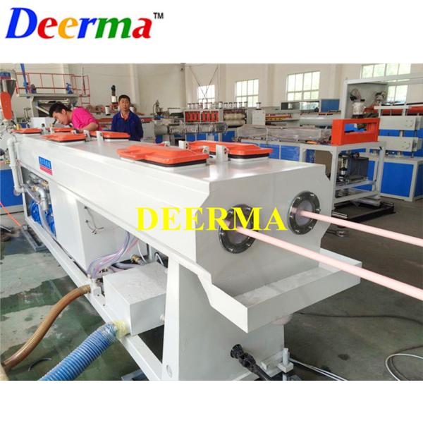 16mm - 40mm PVC Pipe Maker Machine Counter Rotating Conical Twin Screw Extruder
