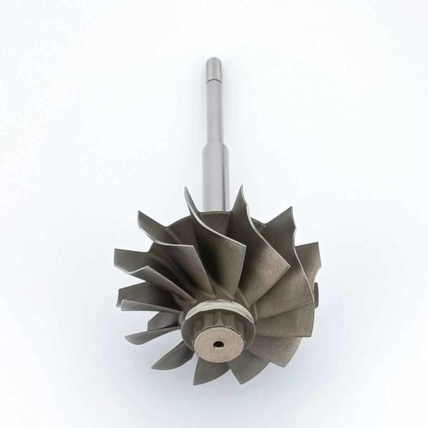 MS-TECH Turbo HX55 Turbine Wheel Shaft 3535983 Fit Turbos  Ind 86mm Exd 77mm Blades 12