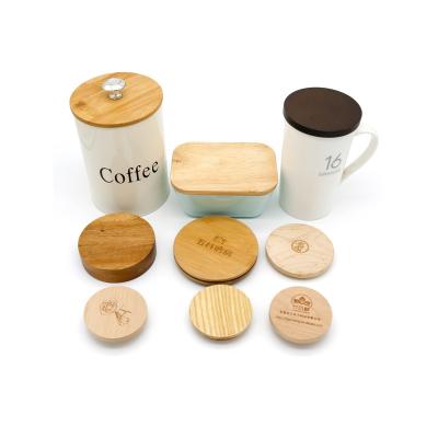 Couvercle de pot de maçon - Couvercle en bois personnalisé pour pot de verre de maçon