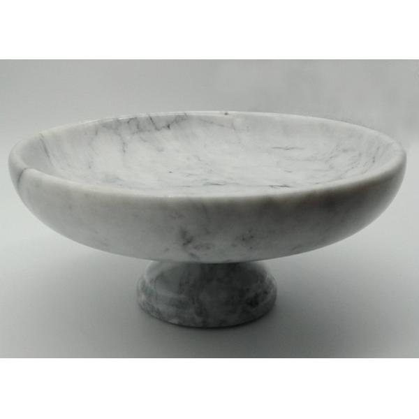 Шар сервировки 10 дюймов твердый каменный, реальный мраморный шар плода с стойкой