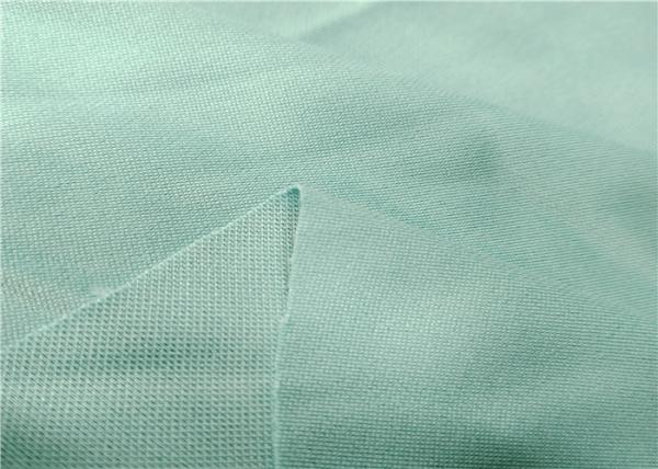 knitted pique fabric plain Solid colour 100% polyester INTERLOCK pique fabrics for clothing