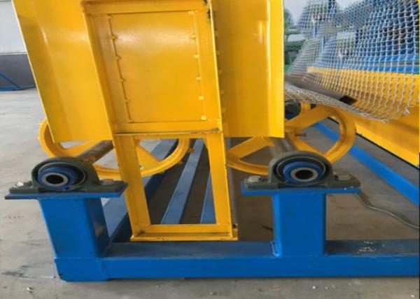Garden Chain Link Fence Making Machine , Adjustable Speed Wire Mesh Weaving Machine 