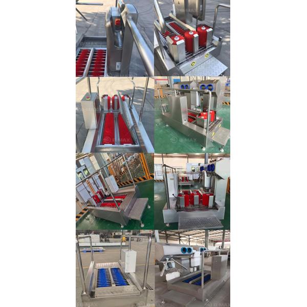 Food Industry Boot Washer Machine with Hand Sanitizer and Versatile Cleaning Function