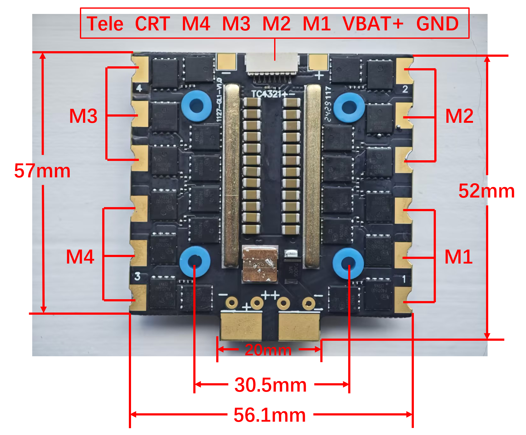 F722 80a Stack Hobbywing XRotor-A-4in1-Lite-AT-RTF 4-8S LiPo Current 100A X4 FPV F7 ESC Controller A