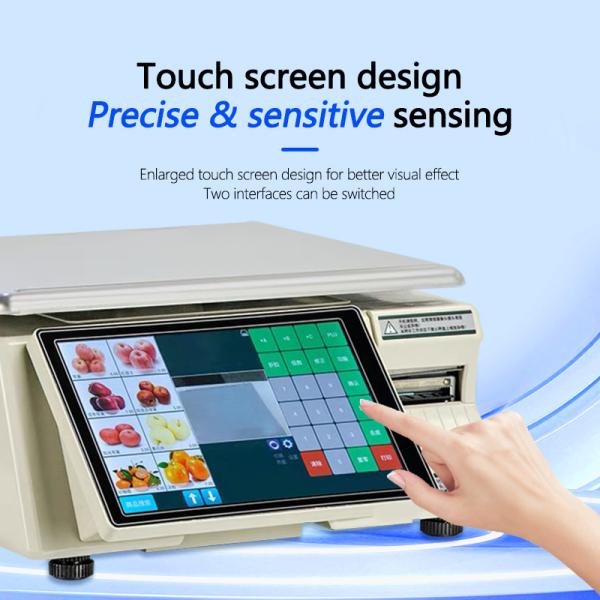 Maximum Range 30kg Intelligent Bar Code Table Scale SHW-TMF6 with 10/7 Inch Display