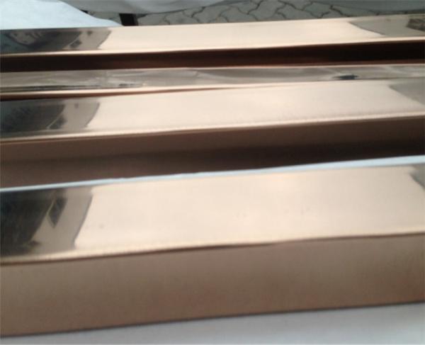 gold Colored Stainless Steel Pipe Tube Mirror Finish 201 304 316 For Handrail Balustrade Ceiling Decoration