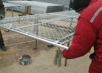 Le PVC a enduit la barrière portative américaine Panels de maillon de chaîne