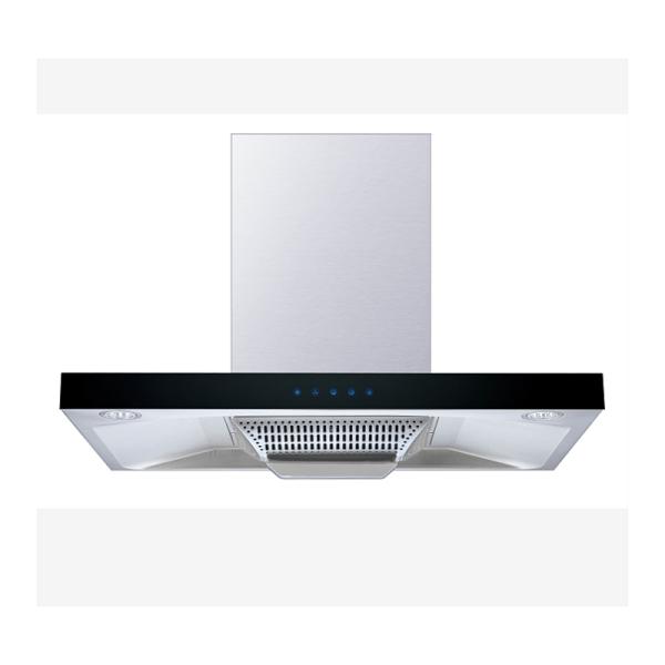 Low Noise Stainless Steel T Shape Chimney Hood 200W Electric Range Hood Touch Switch