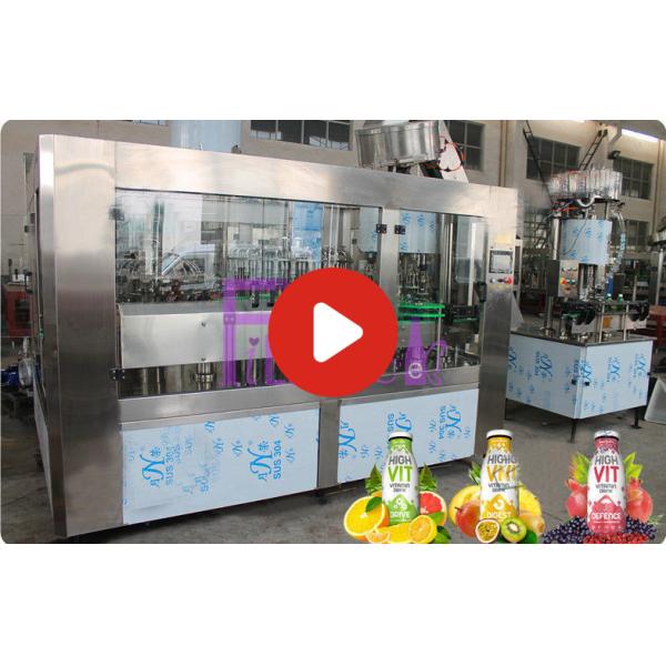 Jugo automático de la máquina del llenador de la botella de cristal/máquina de rellenar embotelladoa 6000 del té - 8000BPH