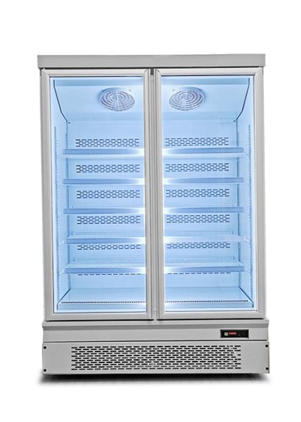 Adjustable Shelves Commercial Display Freezer For Mall 1650W