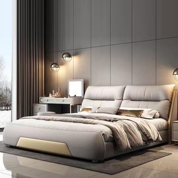 Customized Color Double Super King Size Bed Frame Italian Modern Upholstered Luxury Furniture Bed 150 200 180 200cm