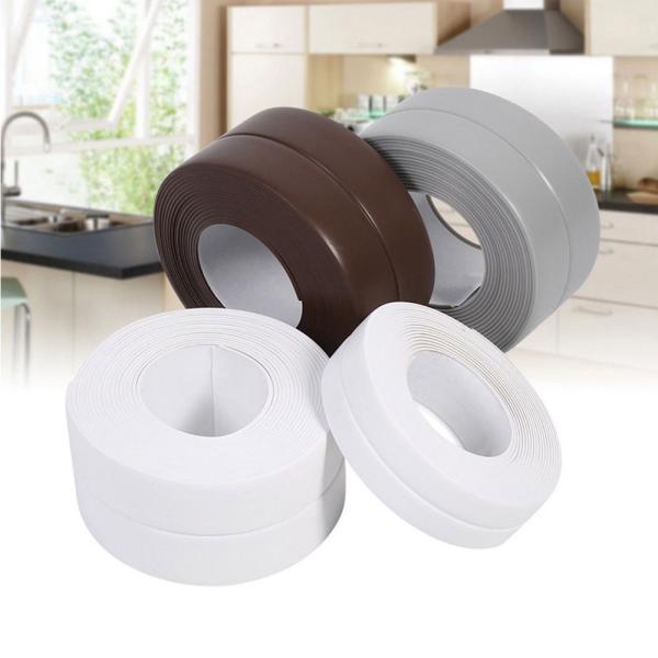 PVC Adhesive Kitchen Sealing Strip Bathroom Sealant Strip 9.69Ft