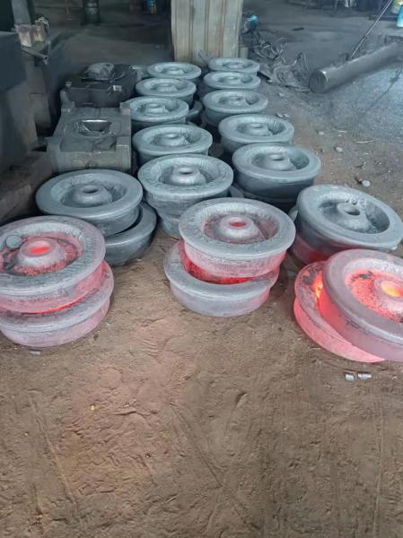 45steel 1450mm Steel Rail Wheels For 550mm Railway 560HB Hardness