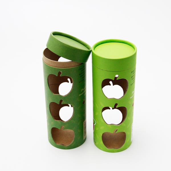 Круглая бумага полного цвета консервирует упаковывая трубку бумаги рождества Яблока