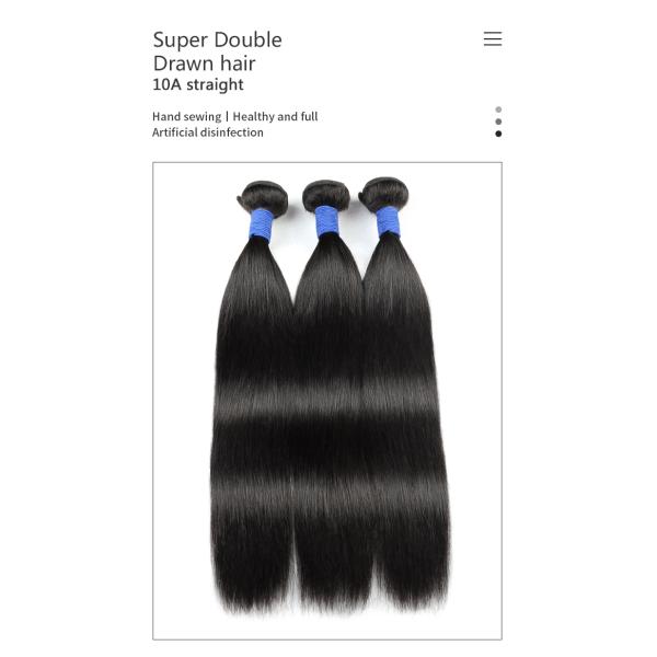 ST 10A Single Drawn 26 Inch Real Human Hair Bundles Sleek St Tangle Free