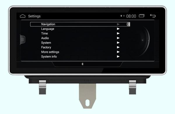 Ouchuangbo 10.25 inch car audio gps navi for Audi Q3 2011-2018 support BT aux android 4.4