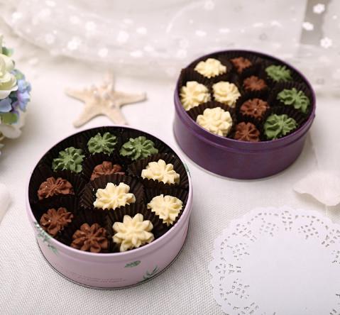Round Sublimation Tinplate Cookie Tin Cans Food Packaging