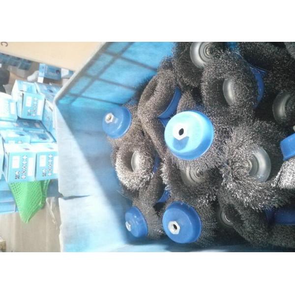 Rotary Blue Cup Stainless Steel Wire Cup Brush For Cleaning Welds