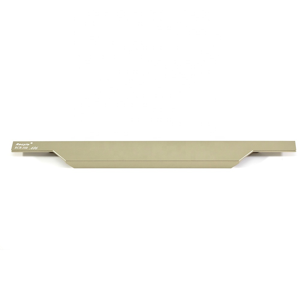 Farmhouse Style Aluminum Furniture Hardware Edge Handle for Kitchen Cabinet Door Pull for Gym Dining Staircase Park Villa Mall