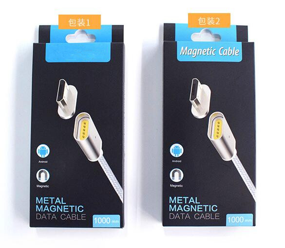 Fast Charging USB Data Cable , 3 In 1 Magnetic Cable For Micro USB / Light - Ning / Type C