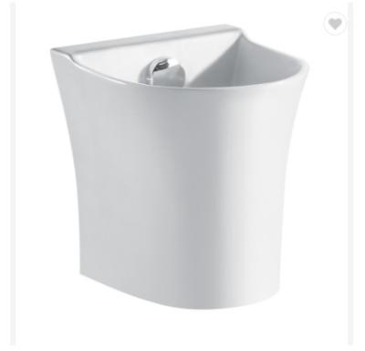 Oval White Mop Pool Small Free Standing Utility Sink Ceramic Body