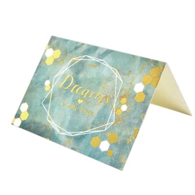 Custom Paper Folded Wedding Thank You Cards Invitation Greeting Cards With Envelope