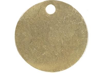 Estêncis de bronze reusáveis vazios, estêncis feitos sob encomenda do metal do amarelo da forma redonda
